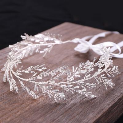 AiliBride Hair Vine Wedding Headband Tiara Crystal Bridal Headpiece Wedding Hair Ornaments Tiara Hairband Women Hair Jewelry