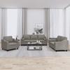 Vidaxl 3-Cz. Relaxation Set With Cushions, Taupe, Fabric