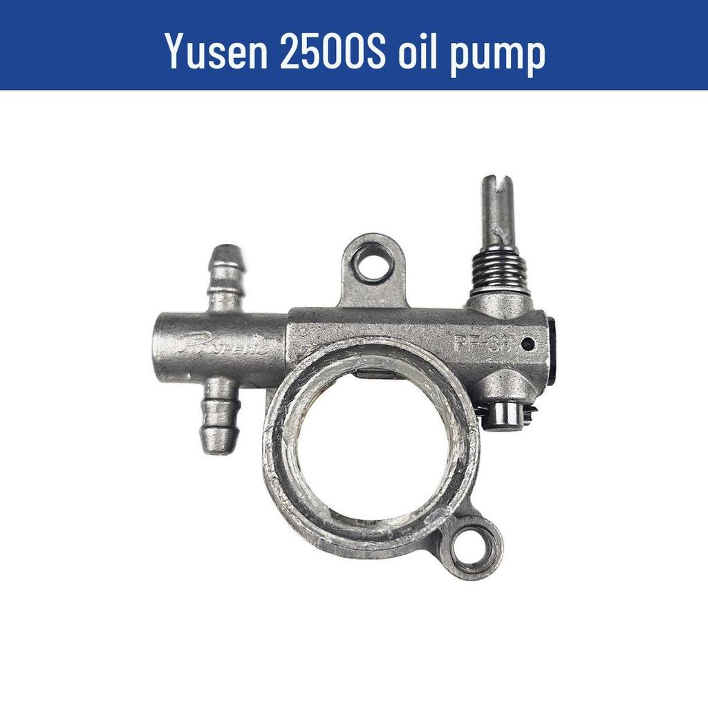 Yusen 2500S Chainsaw Parts: Cylinder, Brake, Pull Cord, Clutch, Air Filter, Carburetor.
