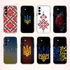 Україна Візерунок Орнамент Чохол для телефону Для Samsung Galaxy A73,A72,A71,A70,A53,A52,A51,Інші М'який Чорний Корпус