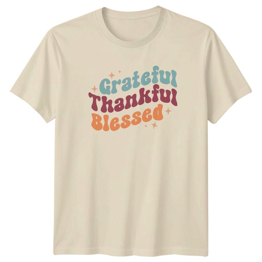 Grateful Thankful Blessed TShirt Retro Style Inspirational Lifestyle Birthday
