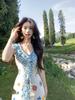 Women's Floral Sleeveless Long Dress, Japanese Summer 2026 Style