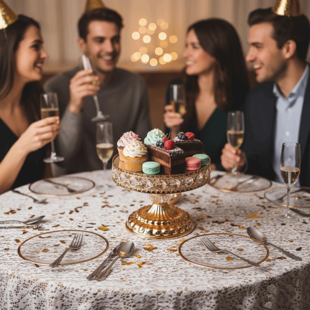 European Style Dessert Display Rack Gold Cupcakes Tray Practical Cake Stands  Coffee Break