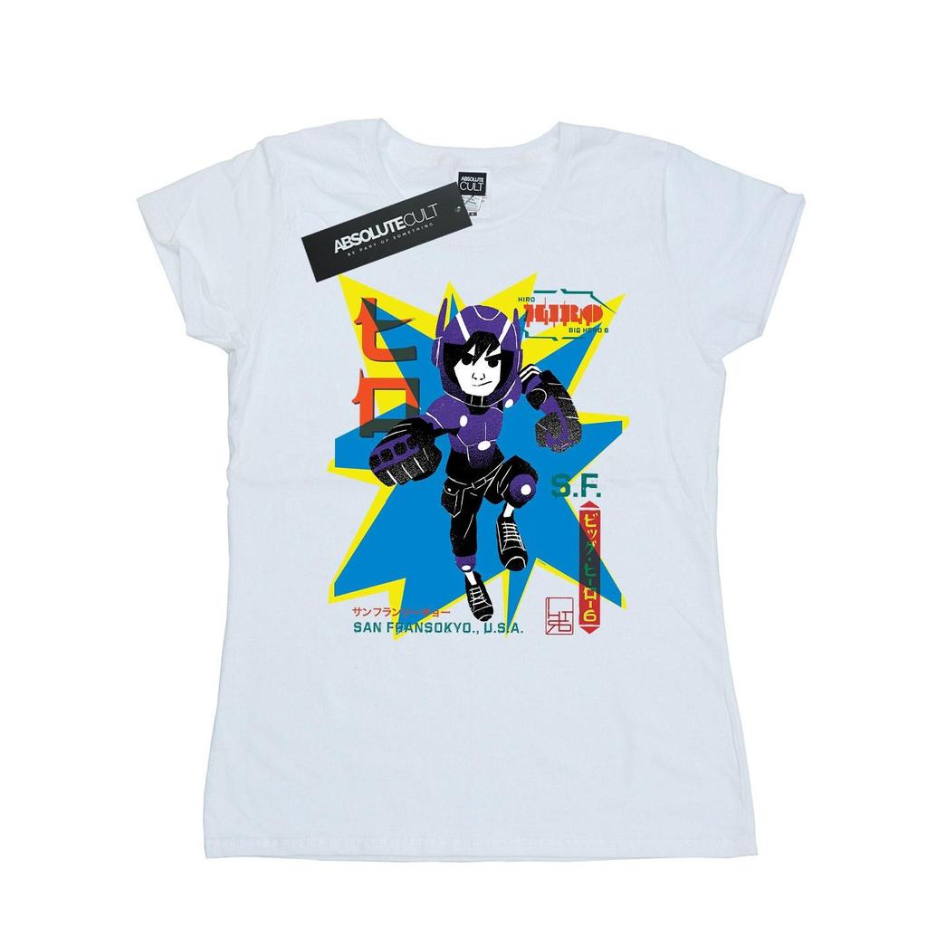 Disney Womens/Ladies Big Hero 6 Hiro Anime Cotton T-Shirt