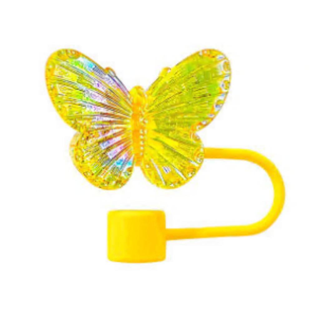 1PC Laser Butterfly Straw Plug Dust Cap For Stanley 30&40Oz Tumbler Reusable 10mm Sippy Cover Water Cup Decoration Accessories
