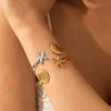 Stainless Steel Starfish & Shell Adjustable Ocean Style Bracelet