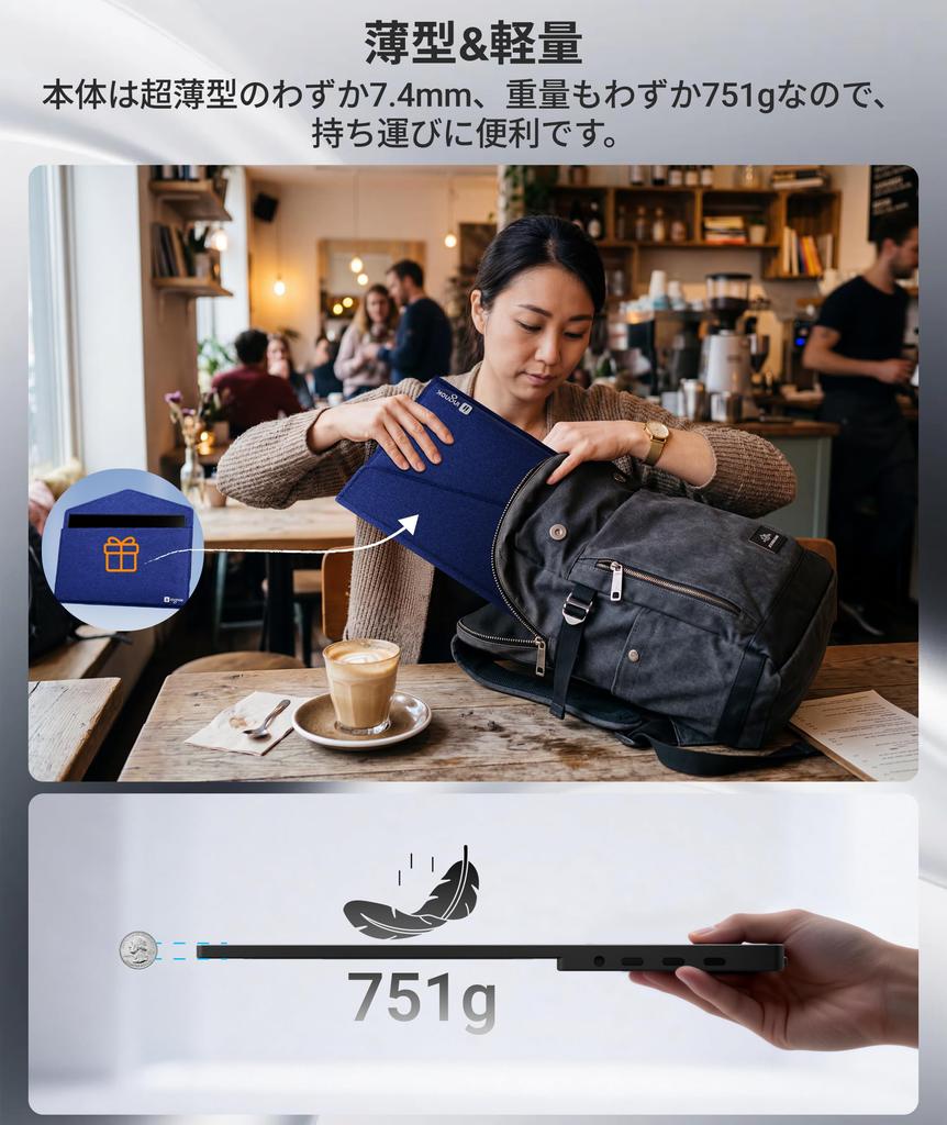 Ingnok Mobile Touch Adjustable FHD Portable USB to Mini HDMI Compatible with and More Monitor, 15.6-inch Panel, 10-Point Touch, Stand, 1080P, Monitor,