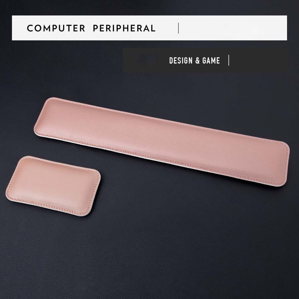 Leather Keyboard Wrist Pad Large Computer Keyboard Desk Pad Durable Leather Mouse Pad Desktop