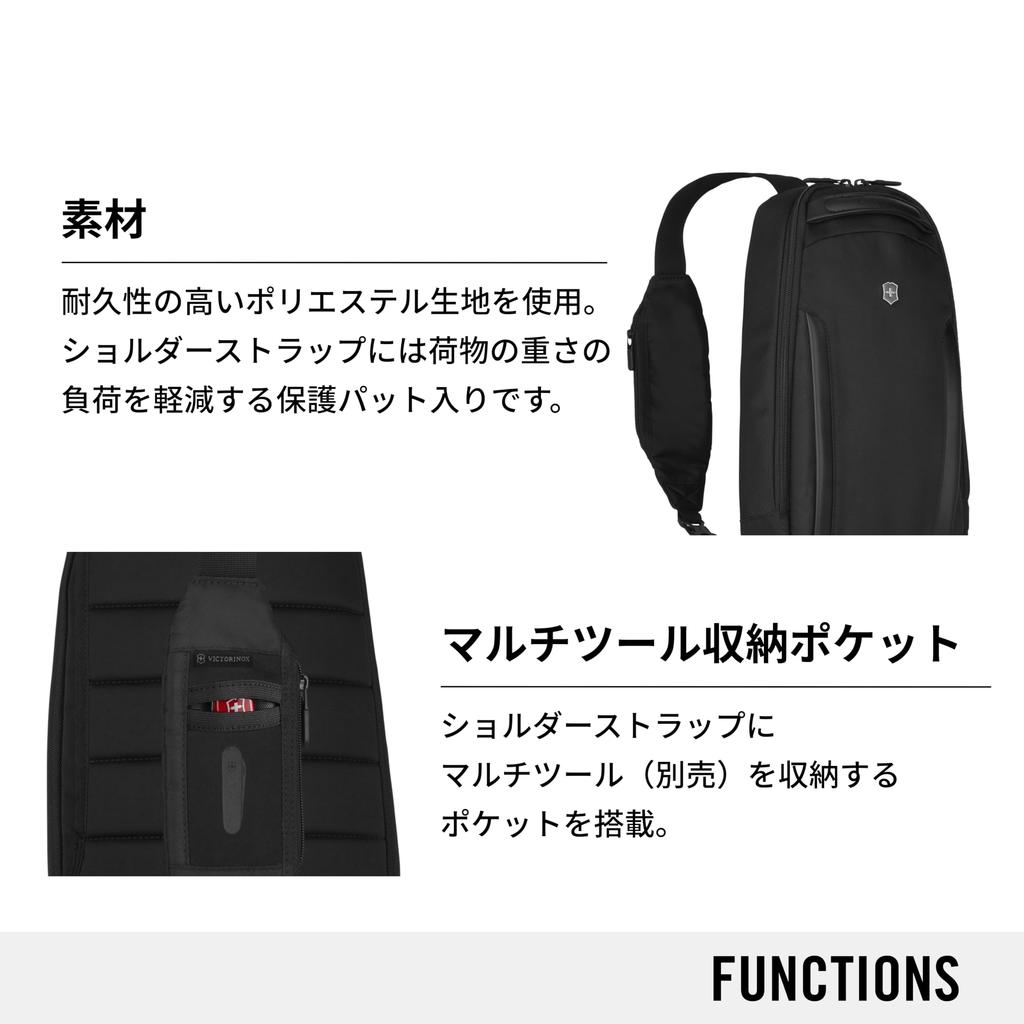 Victorinox Altmont Professional Tablet a multifunctional sling bag with a tablet a detachable a simple body bag with a slit and a multifunctional Fits