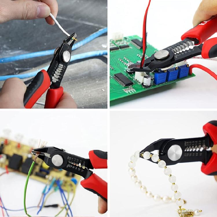 Multifunction Electrician Hand Tool with Automatic Wire Stripping Comfortable Handle for DIY Projects Electronic Repairs