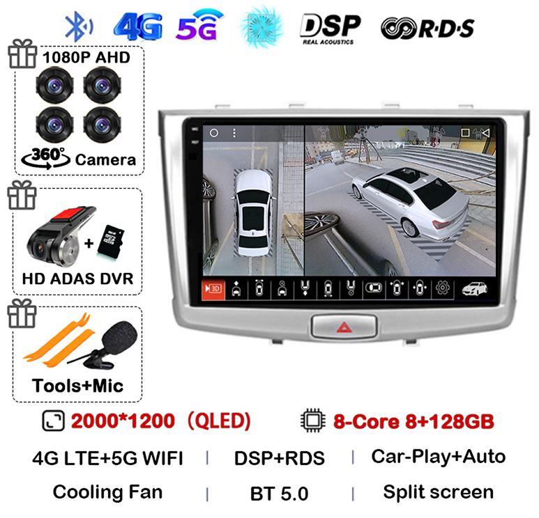 Android 14 Carplay Auto WIFI+4G For GREAT WALL Hover Haval H6 2016 2017 2018 Car Radio Multimedia Player Navigation Stereo GPS