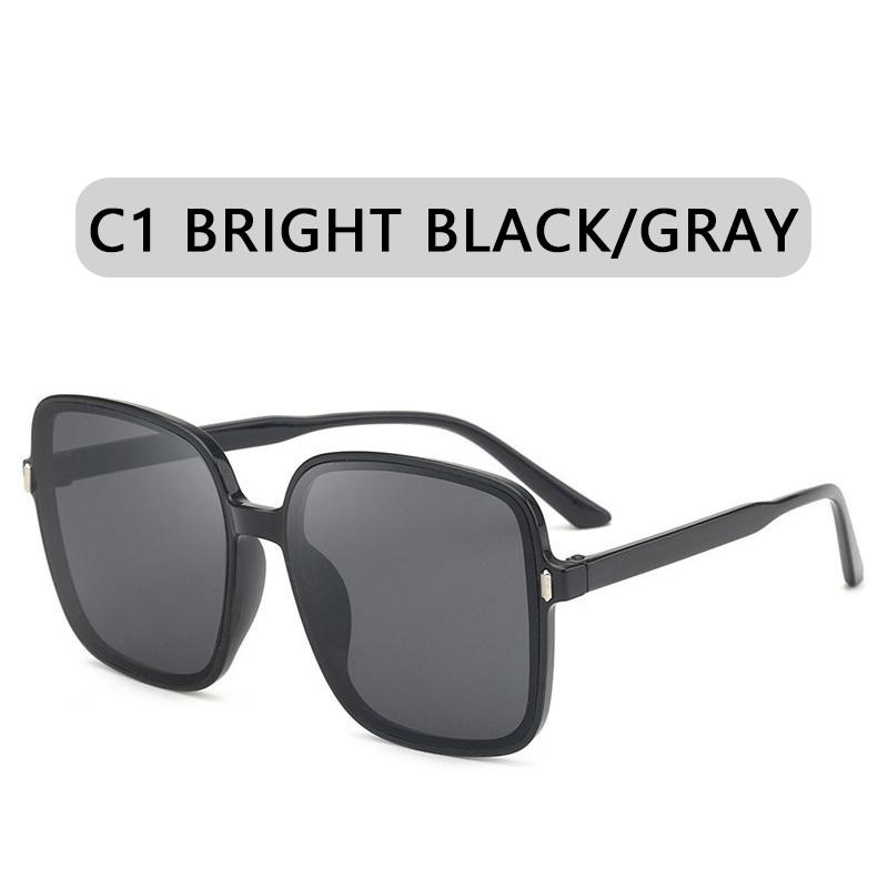 

Модные солнцезащитные очки большого размера, женские роскошные дизайнерские винтажные квадратные солнцезащитные очки, классические очки для женщин UV400, большая оправа Other