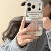 Prosperous Style Creative Text Phone Case for iPhone 17/16 Pro Max/15/14