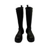 Versatile Thick-heeled High Boots for Women 2025 Autumn and Winter New Belt Buckle Brown Small Thick-soled Boots Knight Boots for Women