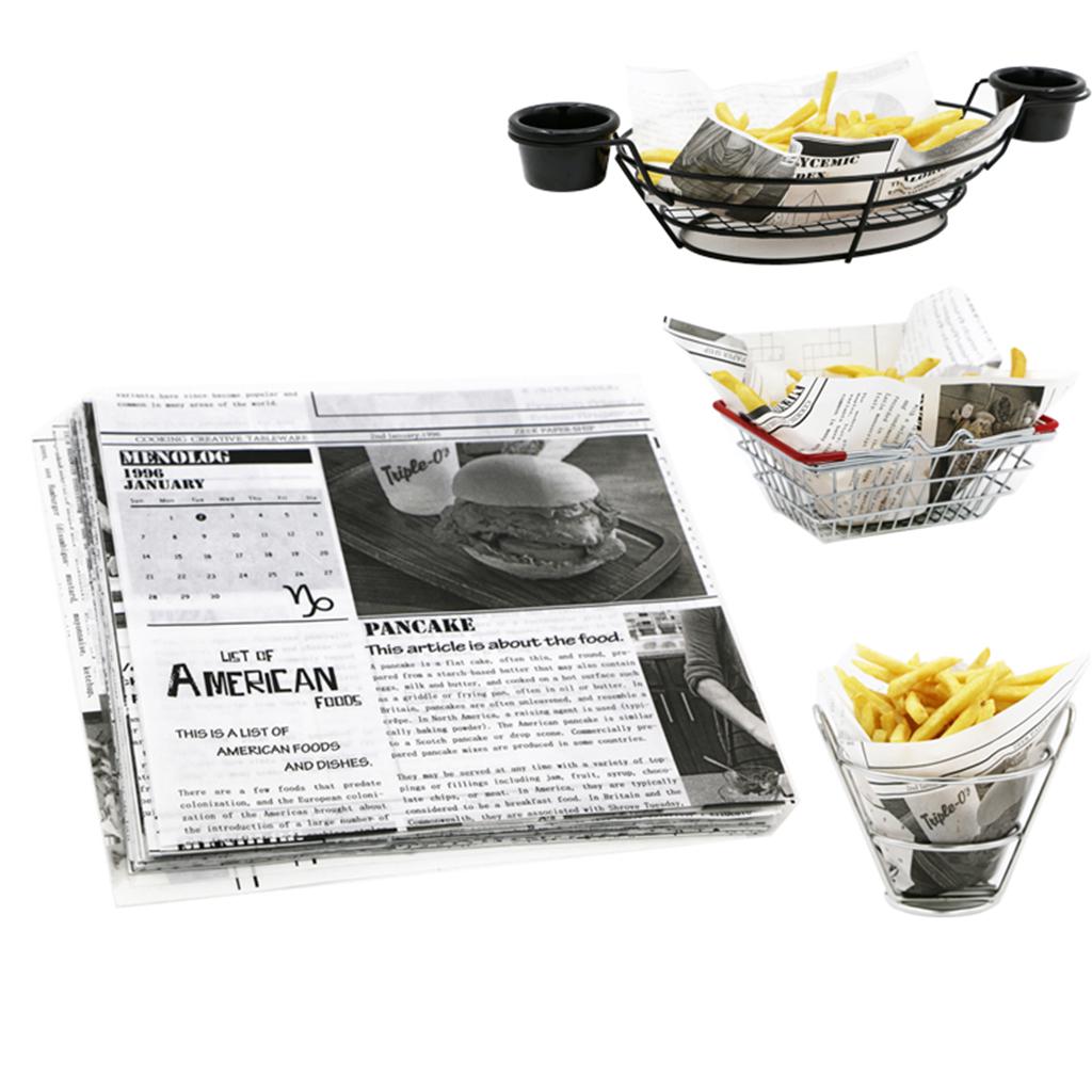 Oil Paper French Fried Popcorn Storage Box