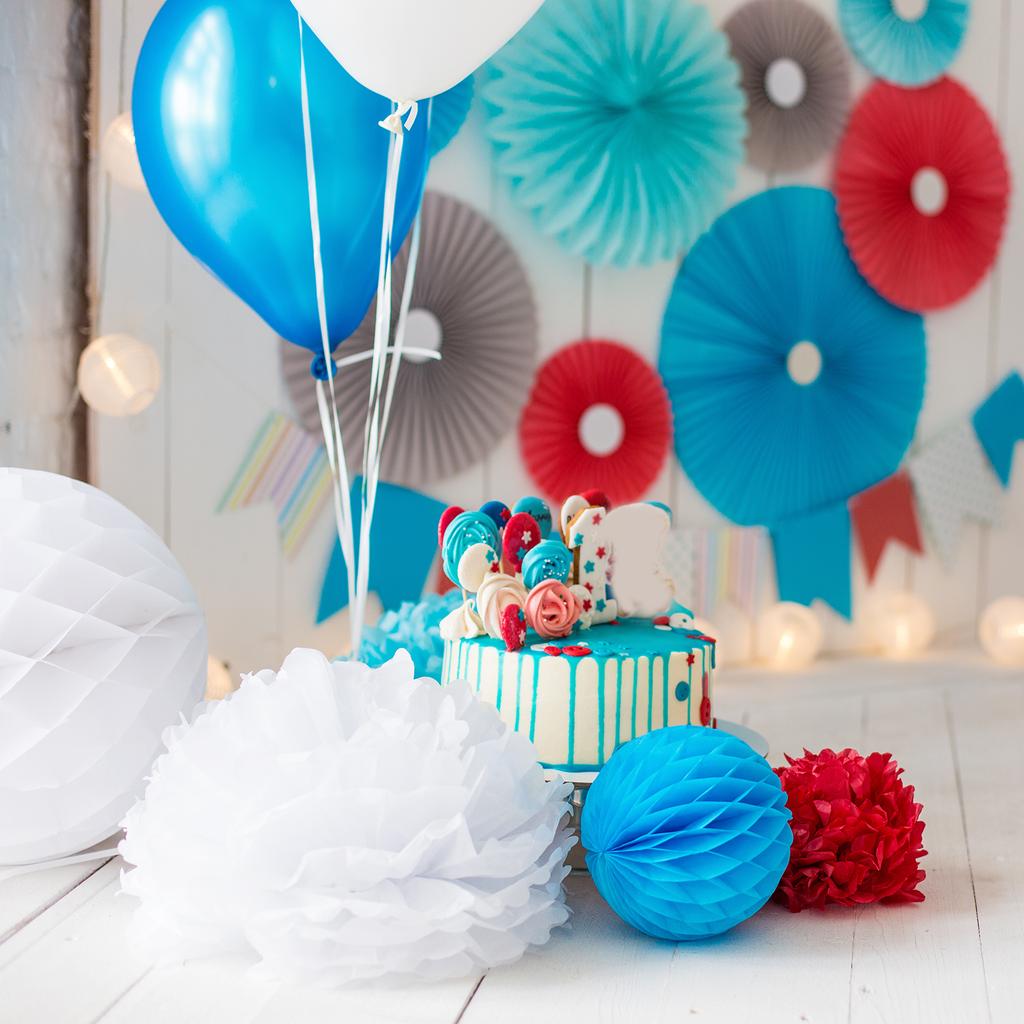 8" Tissue Pom Poms Flowers 10 Pack Paper Flower Ball for Wedding Bridal Shower Birthday Bachelorette Party Backdrop Decoration