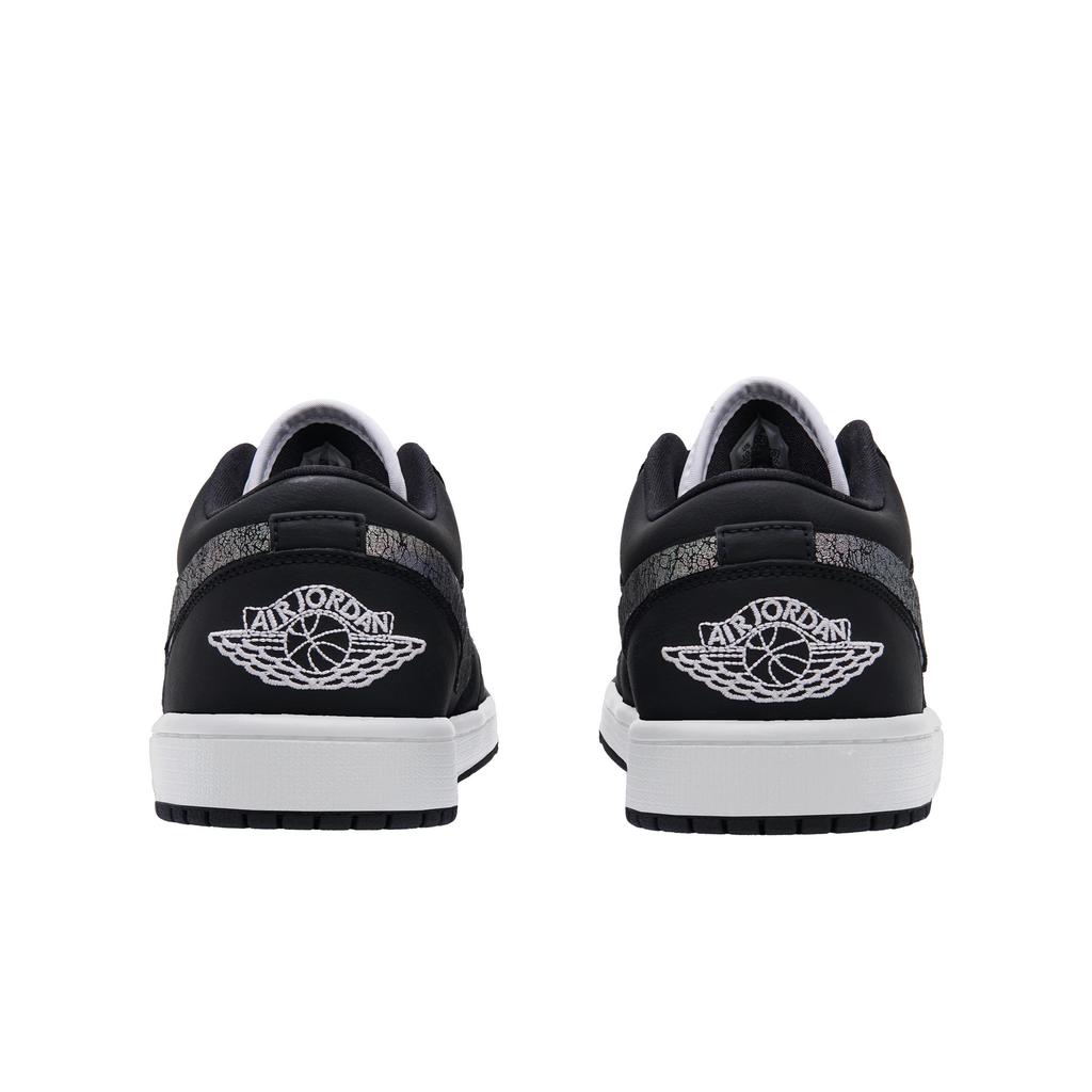 Jordan Air Jordan 1 Abrasion Resistant Low top Vintage Basketball Shoes Unisex Black White DC0774-101(Team734-2.0)