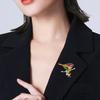 Emaille Bunter Vogel Brosche Kunstkristall Ast Vogel Legierung Reversnadel Pullover Strickjacke Mantel Bekleidungszubehör für Damen Ehefrau Freundin