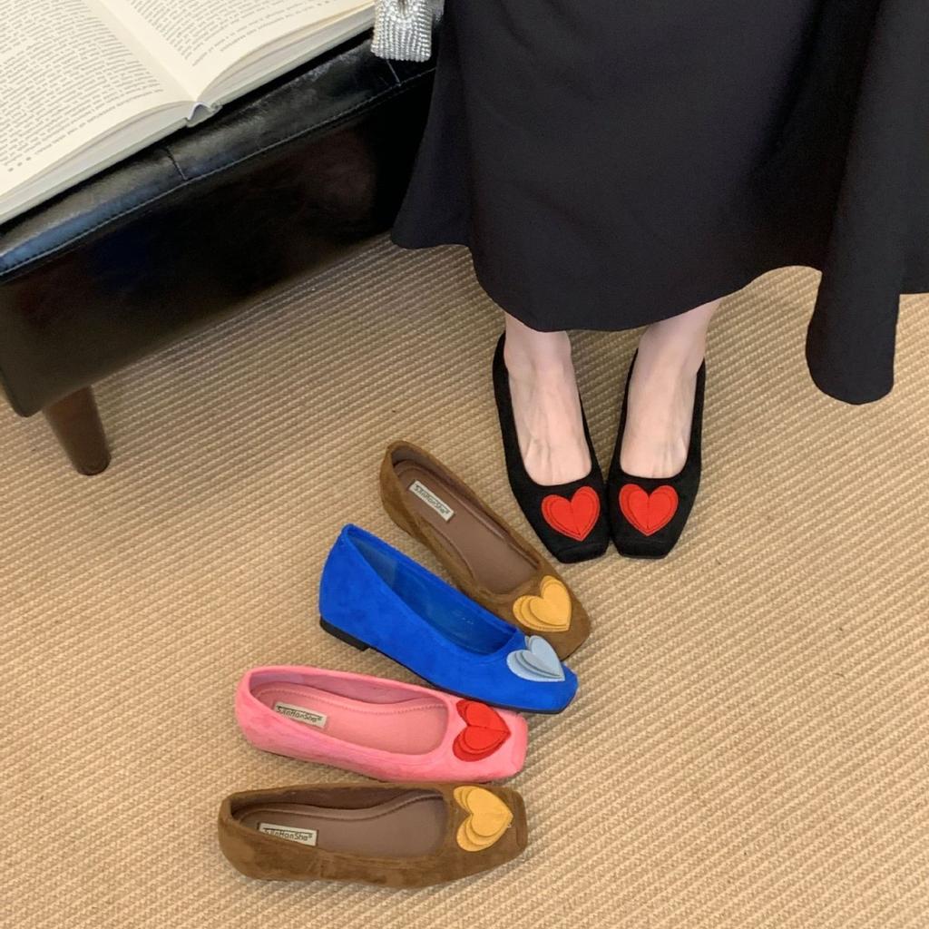 Giant Soft Flat Bottom 2025 New Sheepskin Simple Love Casual and Comfortable Single Shoes Commuter Versatile Woman