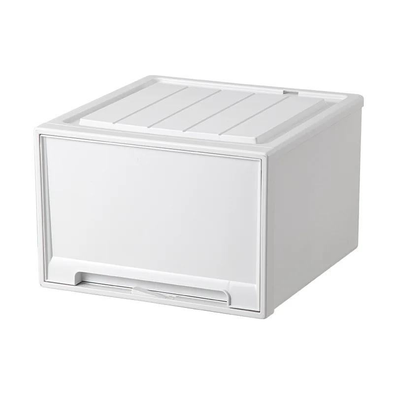 Drawer Style Storage Box Stackable Container Save Space High-capacity Clothes Organizer for Multi Purpose Storage Box