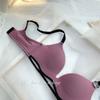 Seamless Wireless Push Up Bra Ribbed Invisible Bra For Women
