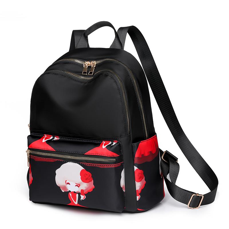 Fashion Backpacks Women Nylon Shoulder Bags Female School Bags for Teenage Girls Light Ladies Travel Backpack Mochila Feminina