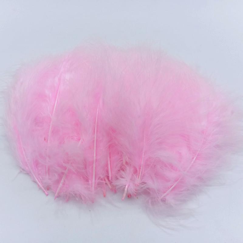 

20Pcs Turkey Marabou Feathers Plumes DIY Creative Leisure Decoration Wedding Carnival Handicrafts Accessories Fly Tying Material 20pcs