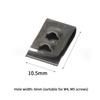 40pcs Spring U-Type Metal Clips Rivets Block Square Nuts Self Tapping Screw Hole Interior Door Trim Panels Clips Metal Rivets