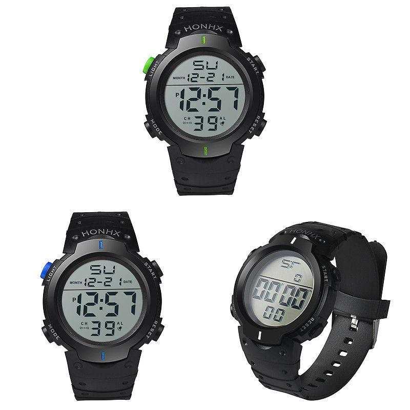 Stylish Honhx Electronic Watch For Students With Large 50mm Display And World Time Feature