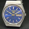 Seiko 5 AUTOMATIC JAPAN 6309A MENS VINTAGE BLUE COLOR DIAL WATCH A702629-1 R209-a702629
