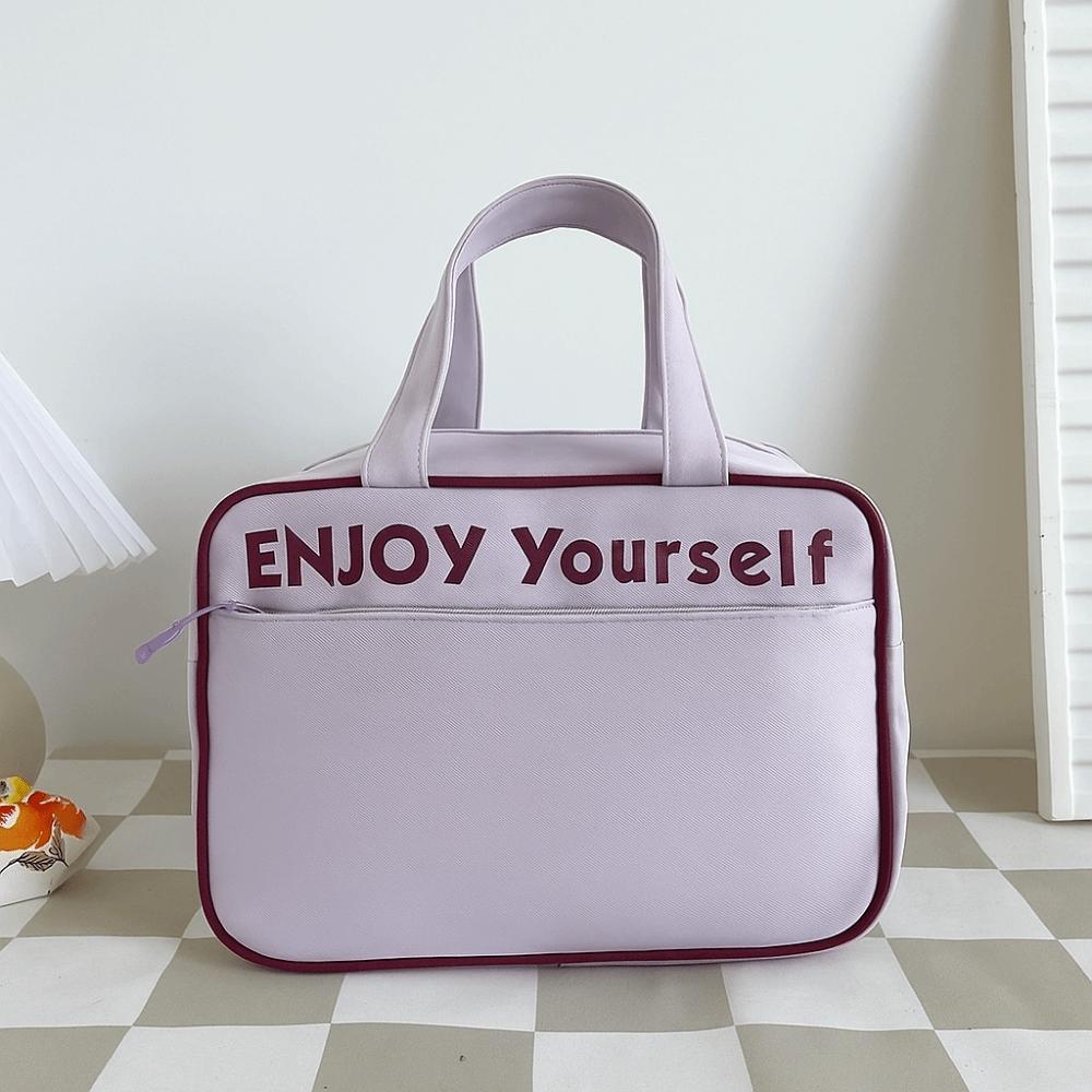 Nylon Insulated Bag Hand-held Insulated Bag Lunch Box Bag Student Lunch Bag  Office Worker