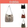 Chic Oversized Drawstring Bucket Bag For Women Modern Street Style Shoulder Bag