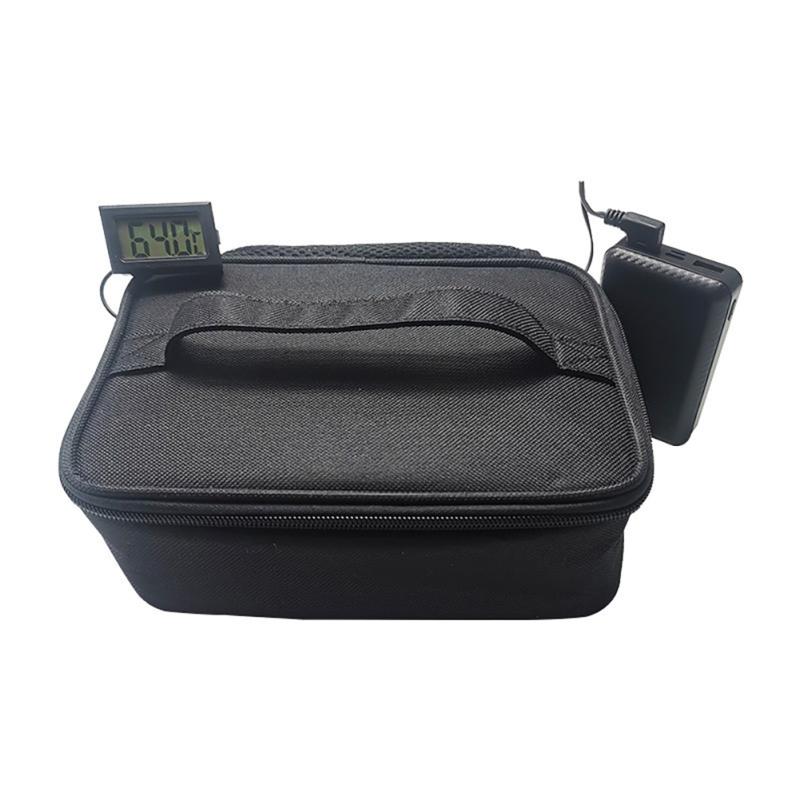 Usb Electric Heated Lunch Box Bag Large Capacity Portable Outdoor Bento Insulation Pouch For Office