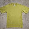 Vintage 90s Y2k Blank Yellow Green Heavy T-shirt Mens S Grunge Pastel Earthtone