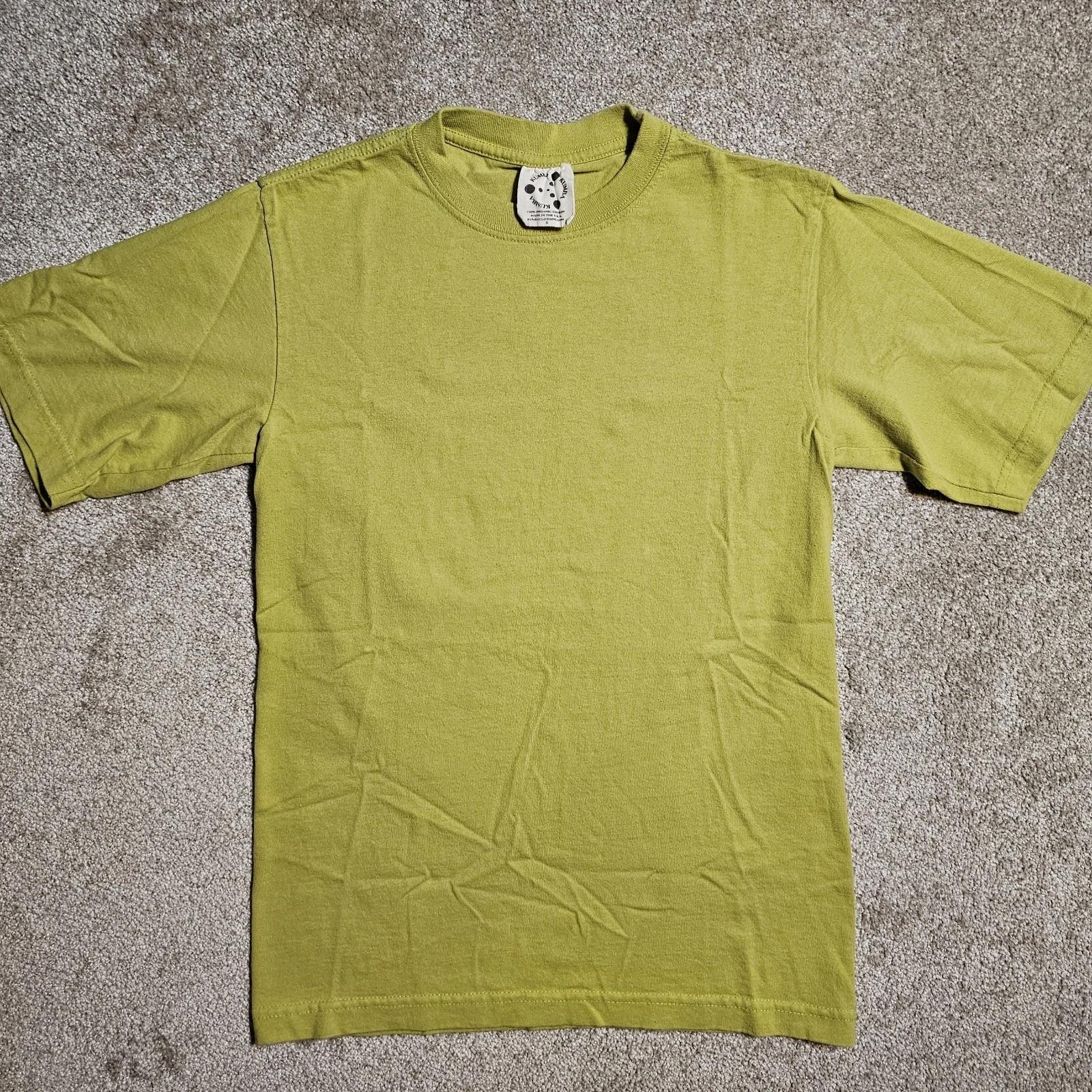 Vintage 90s Y2k Blank Yellow Green Heavy T-shirt Mens S Grunge Pastel Earthtone L