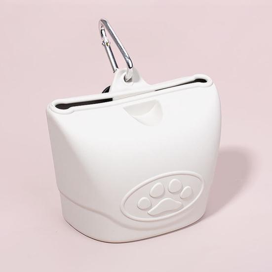 Silicone Dog Treat Pouch Small Pet Training Snack Bag with Magnetic Closure And Waist Clip for Training Walking