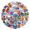 50 New Colorful Tea Cup Graffiti Stickers Personalized Sports DIY Skateboard Suitcase Waterproof Stickers