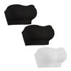 Summer thin women's removable strapless bra padded tube top non-slip silicone seamless rimless tube top bra