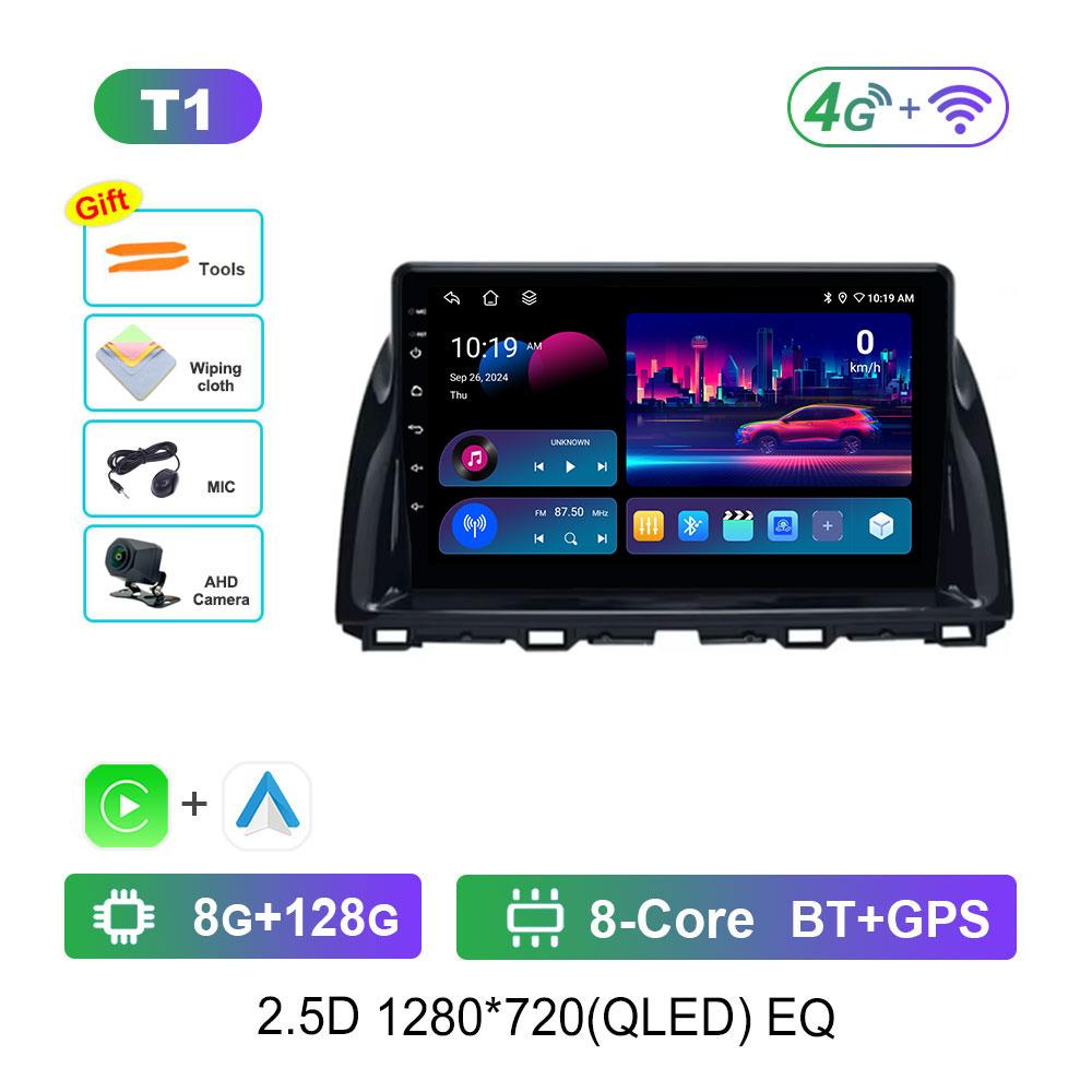 Car Radio Multimedia Player for Mazda CX5 CX-5 CX 5 2011 - 2016 Android 14 DSP Stereo GPS Navigation 4G WiFi Bluetooth Head Unit