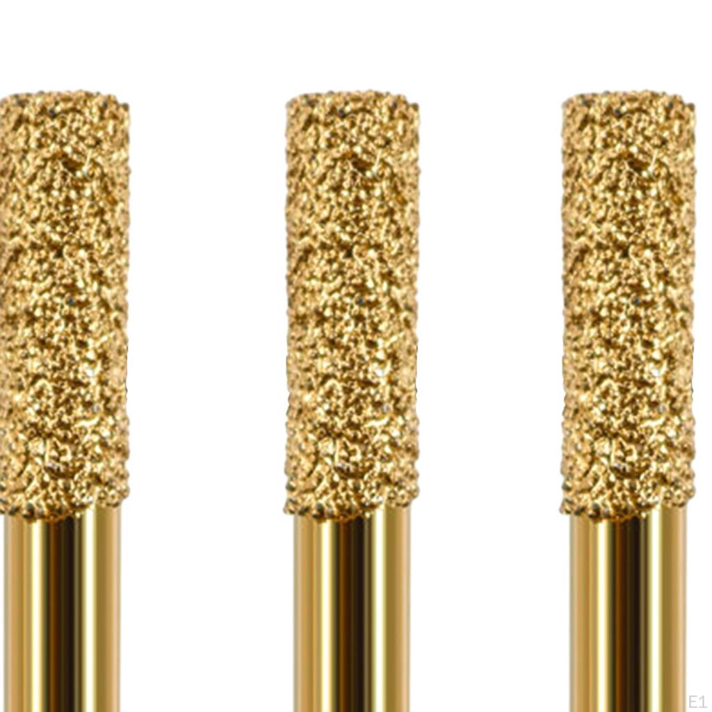 3 Stück Schleifscheiben Bit Diamant Gratbohrer, Zylinderform Aufsatzstein
