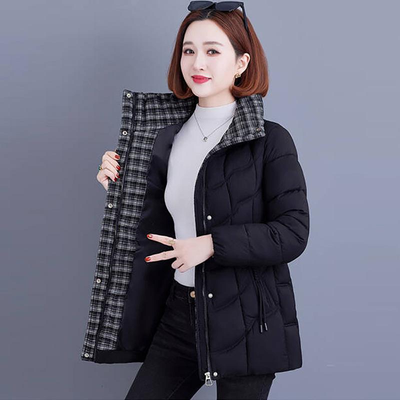Women’s Short Windproof Thicken Warm Winter Jacket For Mom