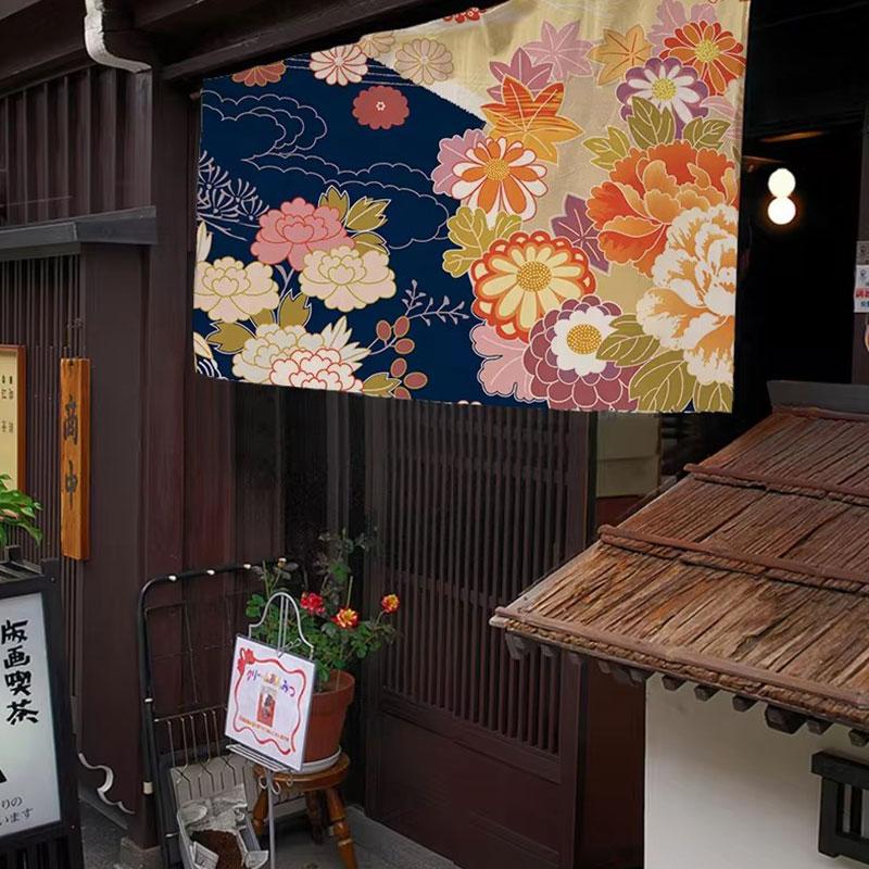 Japanese Horizontal Curtain Short Door Curtain Living Room Bedroom Partition Curtain Japanese Restaurant Sushi Shop Decor Noren