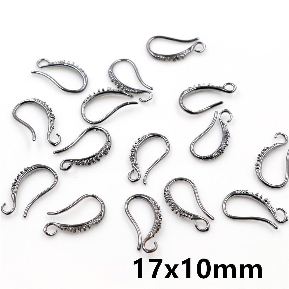 20pcs Craft Brass Small Earring Hooks Wire 4 Styles French Lever Earrings Hooks DIY Jewelry Making Accessories Findings