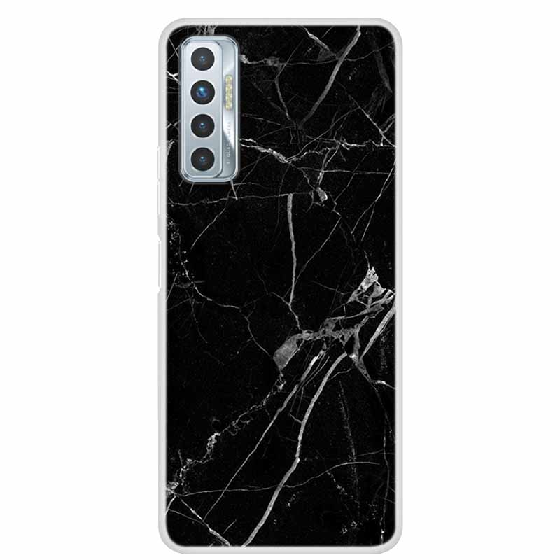 For Tecno Camon 17P Case Luxury Silicone TPU Soft Cover Phone Case For Tecno Camon 17 CG7 CG6 Coque Shockproof Marble Funda Capa