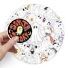 100pcs Halloween Cute Ghosts Stickers Bulk for Kids, Horror Stickers for Water Bottles, Skateboards, Stationery, Greeting Cards, Gift Tags