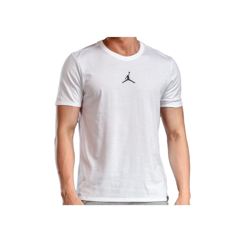 Jordan Iconic Quick-Dry Training Sports Short-Sleeve T-Shirt Men Tops White AR7416-101