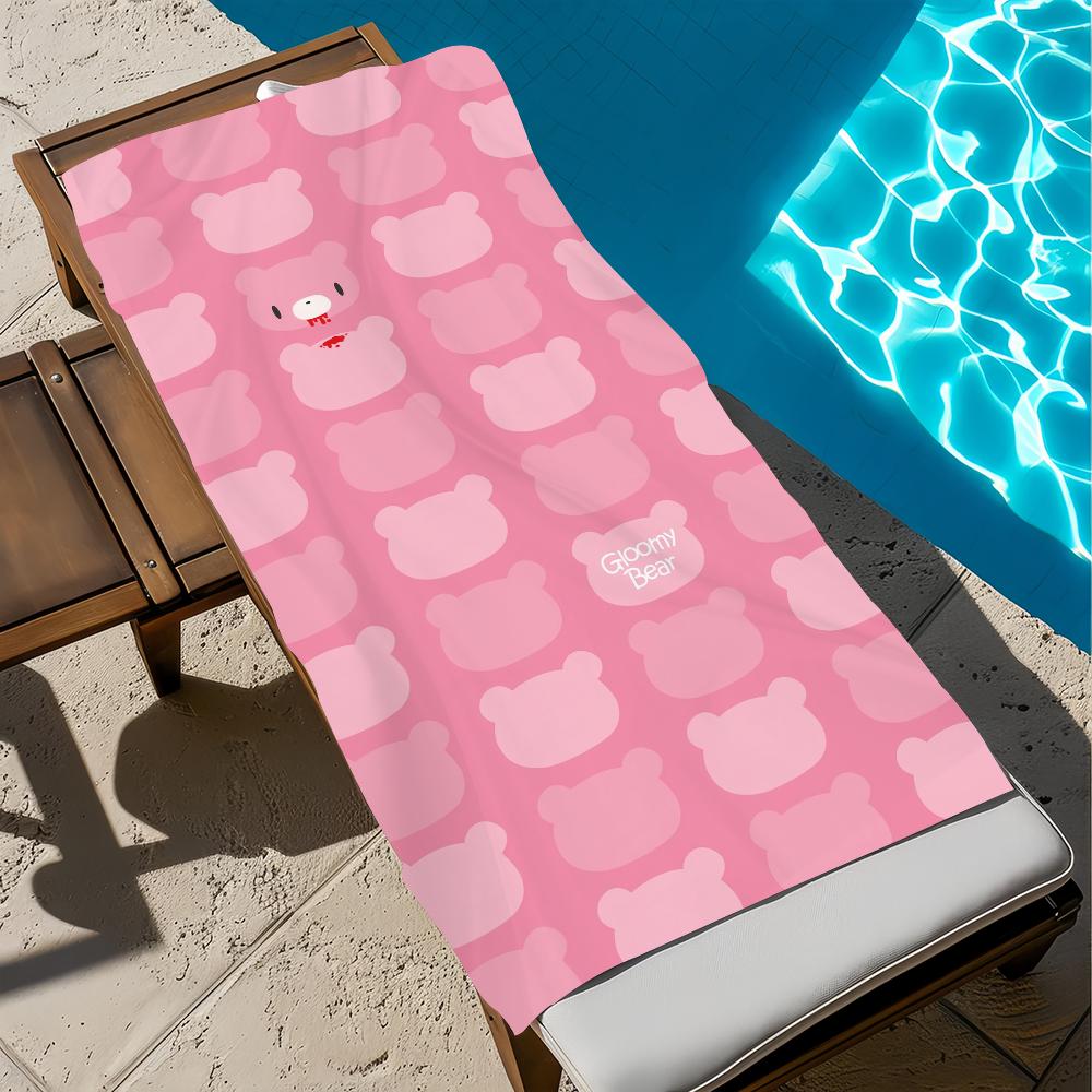 Cartoon G-Gloomy-y Towel Gift For Travel Gym Sauna Travel Spa Shower Camping Quick Dry Sports B-bear Beach Towels Soft Pool