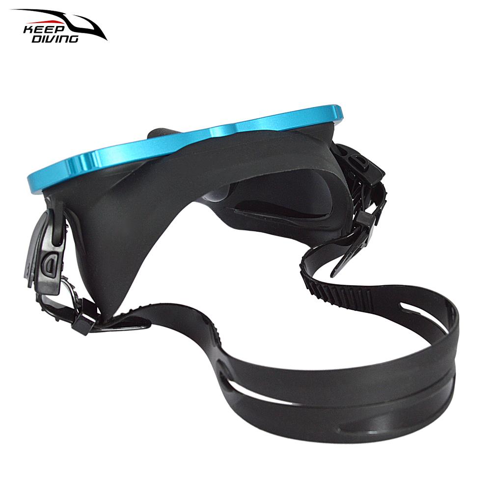 Free Diving Mask Ultra Low Volume Snorkeling goggles  Color Alloy Frame  Diving Goggles For Scuba Dive