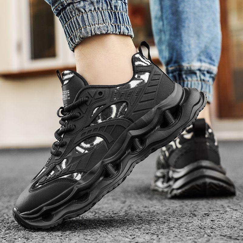 2025 Summer New Men's Mesh Thick Sole Trendy Casual Dad Shoes Breathable Versatile Running Fashion Shoes