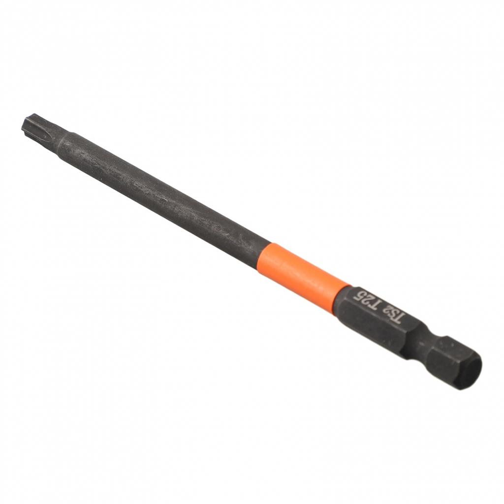 Practical Screwdriver Bit Silver T10-T40 1/4 Hex Shank 100mm